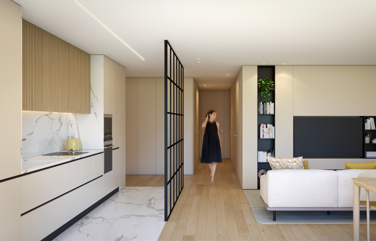 Sala e cozinha